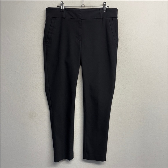 Loft Modern Skinny Ankle Pant Trouser 6 Black Slacks - Picture 1 of 7